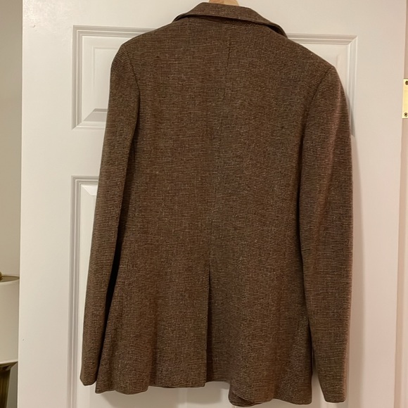 Vintage 80’s Tweed Brown Blazer - Picture 6 of 6